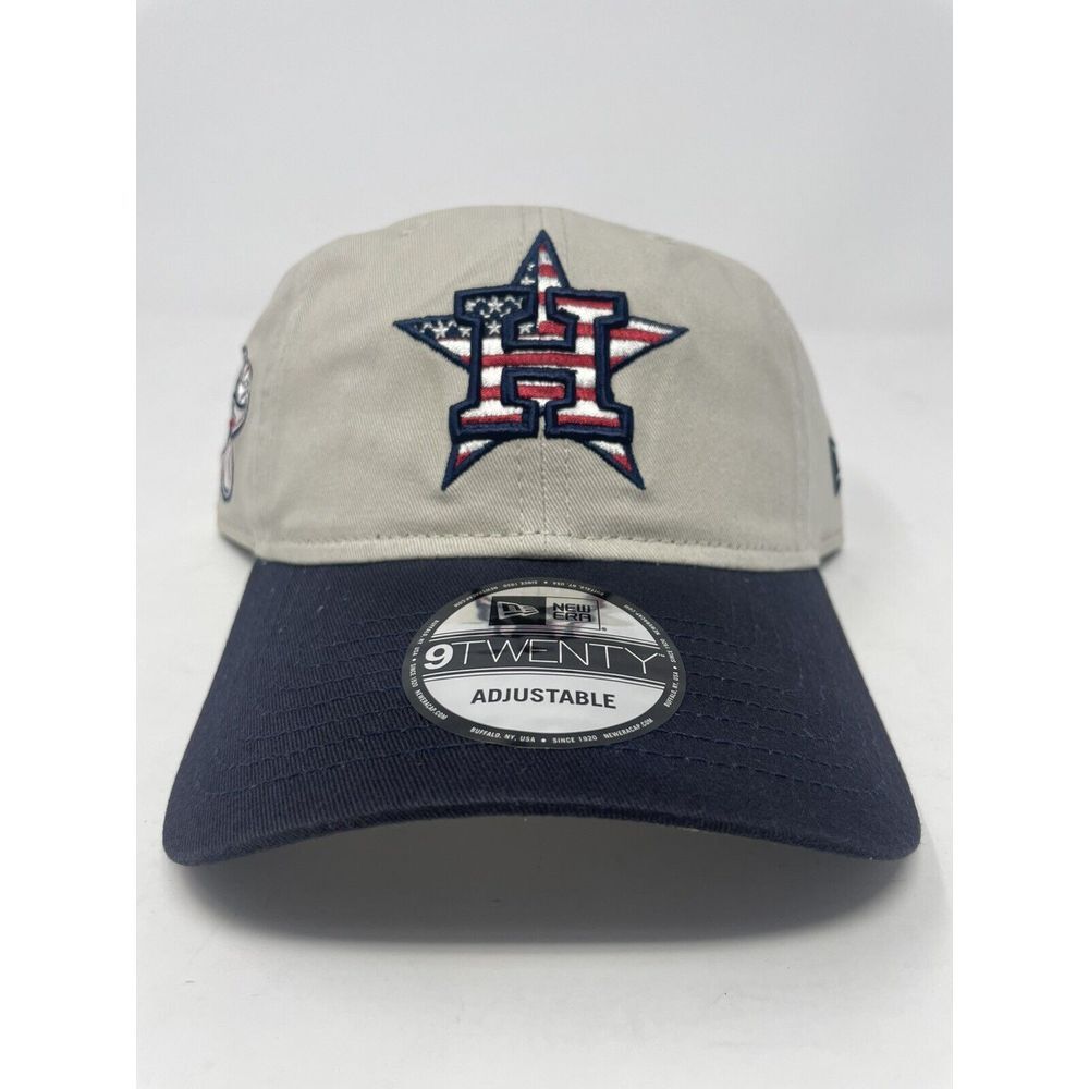 New Era Houston Astros 9TWENTY Adjustable Hat Independence American Flag Cap NEW